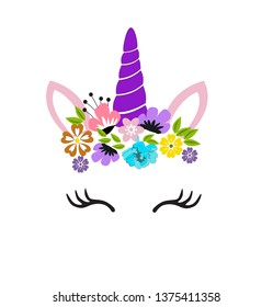 unicorn design vector