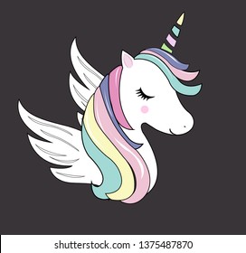 unicorn design vector