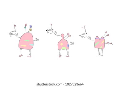 Unicorn doodle drawing