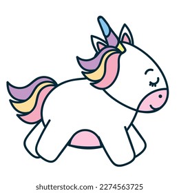 unicorndoodle auf weißem Hintergrund Symbol
