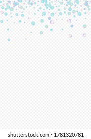Unicorn Dot Independence Transparent Background. Multicolored Decoration Confetti Backdrop. Top Pattern. Hologram Abstract Texture.