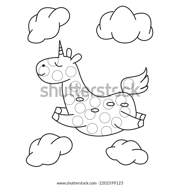 39 Free Unicorn Dot To Dot Images, Stock Photos &amp; Vectors | Shutterstock