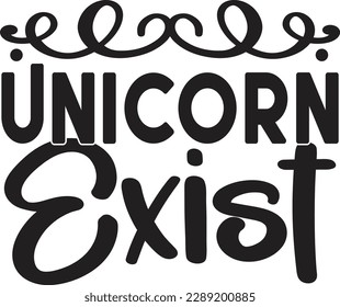 unicorn exist t shirt design