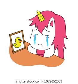 unicorn expression that his friend missed
