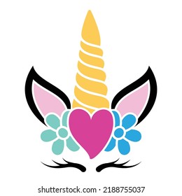 The Unicorn Unicorn Eyelashes Vector is perfect for any unicorn lover