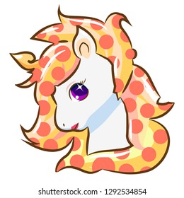 unicorn face cute