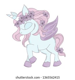 UNICORN Fairy Tale Romantic Cartoon Animal 