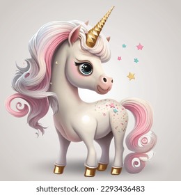 Unicorn in a Fairytale World - Charming and Magical Art