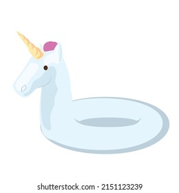 unicorn float design over white