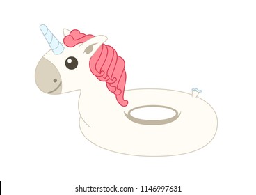 Unicorn floater. Vector Illustration