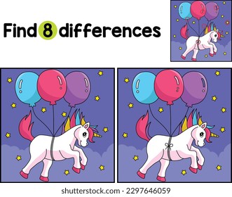 La flotación de unicornio en globos encontró diferencias