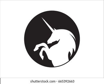 Unicorn, gear, icon, vector illustration of Eps10