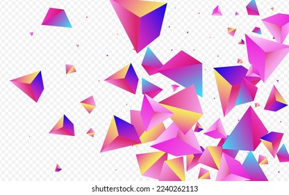 Fondo transparente del vector de vidrio de Unicornio. Presentación Holográfica Resumen Crystal. Flyer De Bright Business Shards. Revista Triángulo de Gradiente Volante.