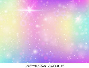 Unicorn Gradient. Pink Kawaii Background. Rainbow Invitation. Iridescent Sparkles Mesh. Purple Mystical Hologram. Lilac Cosmic Pattern. Girl Texture. Dream Unicorn Gradient.