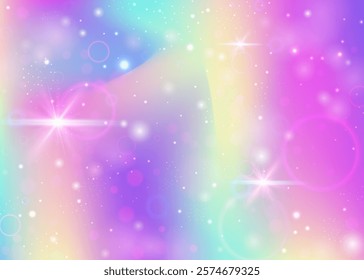 Unicorn Gradient. Purple Magic Pattern. Princess Hologram. Iridescent Mystical Mesh. Pink Blurred Background. Lilac Pastel Invitation. Fairy Texture. Neon Unicorn Gradient.