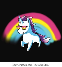 Unicorn graphic design. Fashion and more. Girl child tshirt pattern design