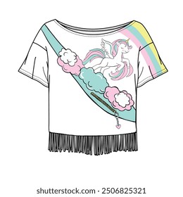 unicorn graphic and tshirt design. Fashion design, bag and more