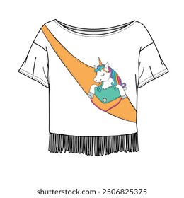 unicorn graphic and tshirt design. Fashion design, bag and more