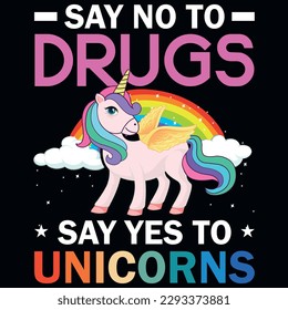 Unicorn graphics tshirt design vector design 