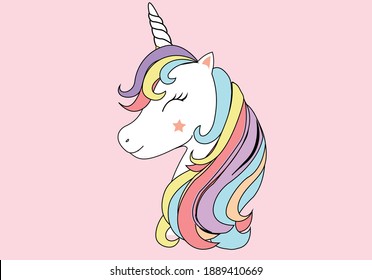 unicorn hand drawn design vector art hand drawn