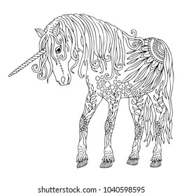 55 Coloring Pages Unicorn For Adults Best