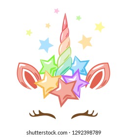 Unicorn head clipart