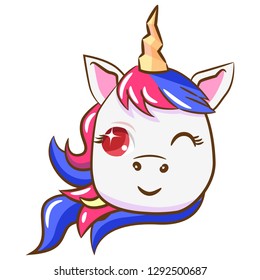 Unicorn head clipart