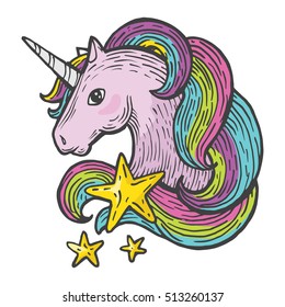unicorn head colors object