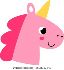 Unicorn Head Hand Drawn Vector Illustration