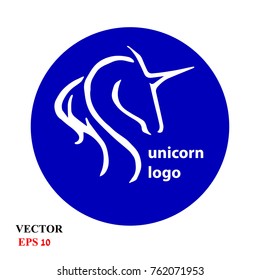 UNICORN HEAD LOGO ICON SYMBOL