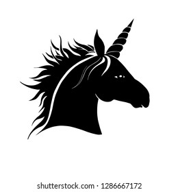 Unicorn Head. Vector