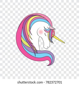 Unicorn Head Vector Illustration Stock Vector (Royalty Free) 1008005065 ...