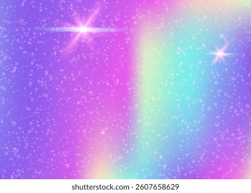 Unicorn Hologram. Pink Fairy Background. Magic Gradient. Iridescent Universe Effect. Purple Cosmic Pattern. Lilac Blurred Invitation. Kawaii Glitter. Candy Unicorn Hologram.