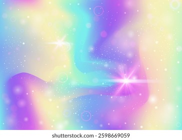 Unicorn Hologram. Purple Rainbow Invitation. Princess Background. Fairytale Sparkles Invite. Pink Galaxy Gradient. Lilac Universe Pattern. Kawaii Glitter. Candy Unicorn Hologram.