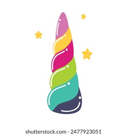 Unicorn horn icon clipart avatar logtotype isolated vector illustration