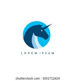 unicorn horse logo logotype vector art