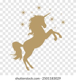 unicorn horse vector design isolated background