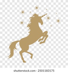 unicorn horse vector design isolated background