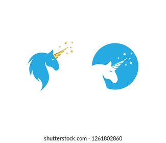 Unicorn icon illustration