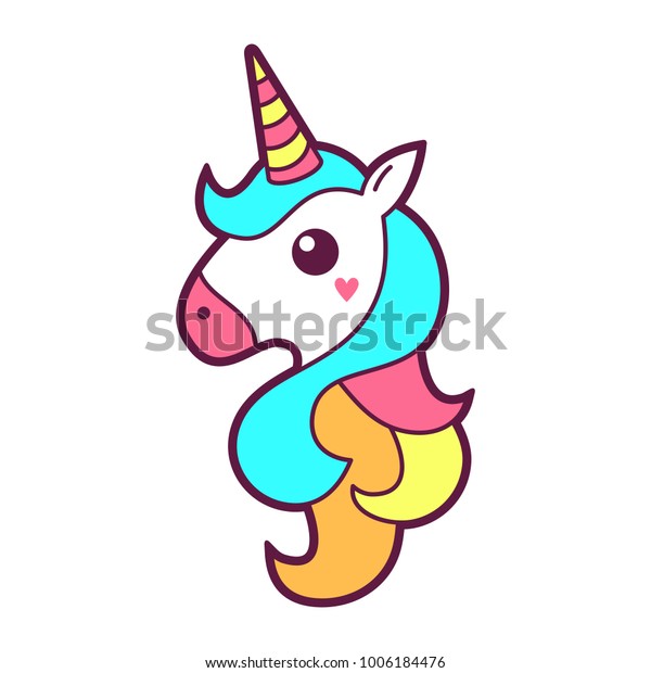 Unicorn Icon Logo Design Vector Illustration のベクター画像素材 ロイヤリティフリー