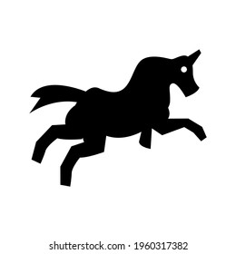unicorn icon or logo isolated sign symbol vector illustration - high quality black style vector icons
