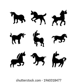 unicorn icon or logo isolated sign symbol vector illustration - Collection of high quality black style vector icons
