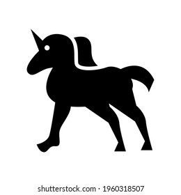 unicorn icon or logo isolated sign symbol vector illustration - high quality black style vector icons
