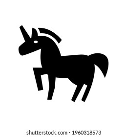 unicorn icon or logo isolated sign symbol vector illustration - high quality black style vector icons
