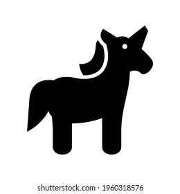 unicorn icon or logo isolated sign symbol vector illustration - high quality black style vector icons
