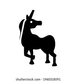 unicorn icon or logo isolated sign symbol vector illustration - high quality black style vector icons
