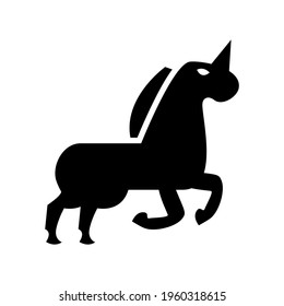 unicorn icon or logo isolated sign symbol vector illustration - high quality black style vector icons
