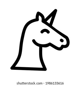 unicorn icon or logo isolated sign symbol vector illustration - high quality black style vector icons
