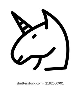 unicorn icon or logo isolated sign symbol vector illustration - high quality black style vector icons
