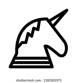 unicorn icon or logo isolated sign symbol vector illustration - high quality black style vector icons
